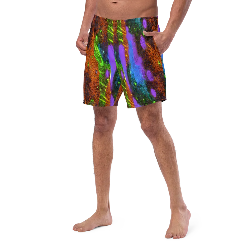 Feral Fluorescence on Swim Trunks — Left Front