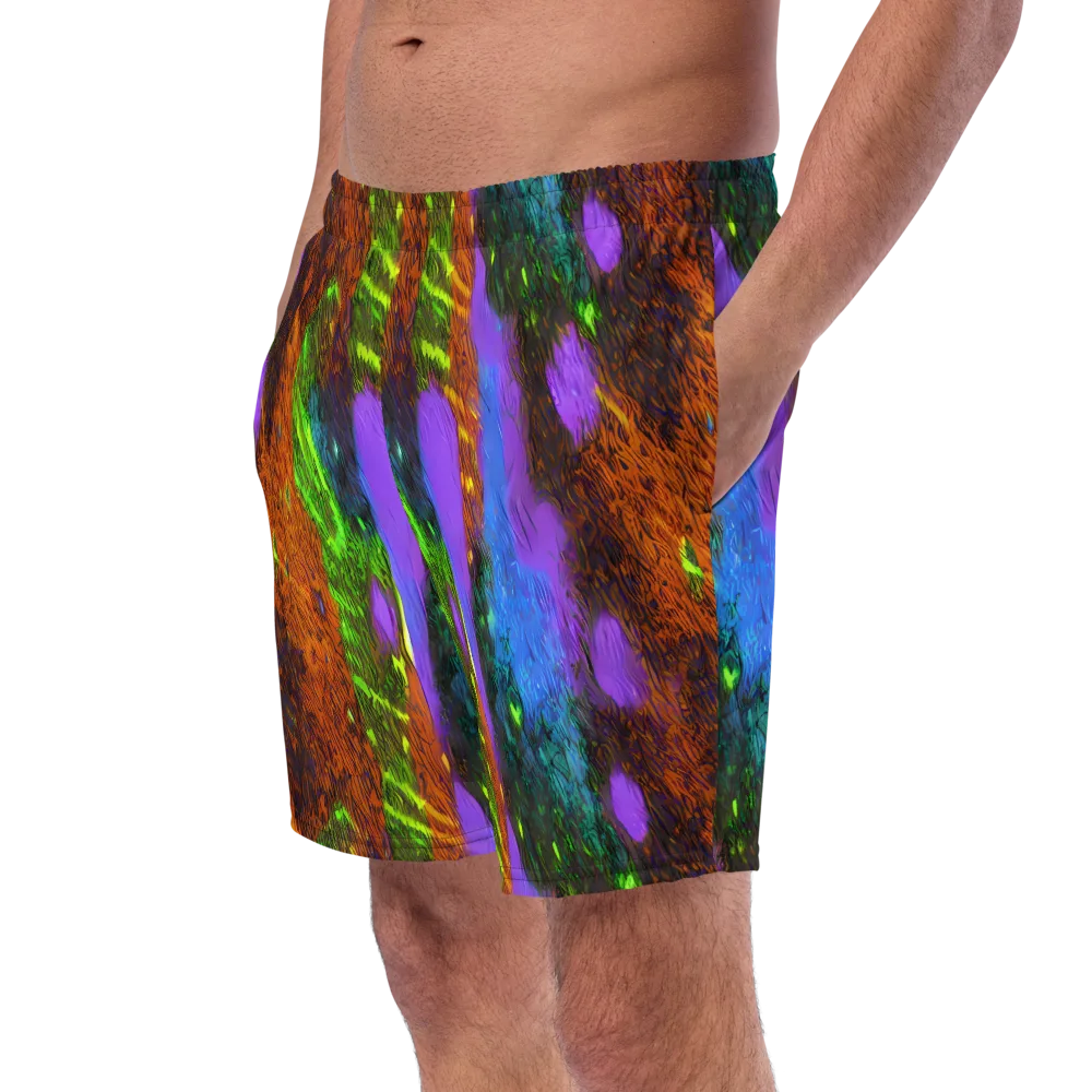 Feral Fluorescence on Swim Trunks — Left Front