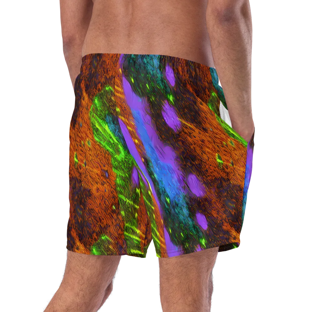 Feral Fluorescence on Swim Trunks — Right Back