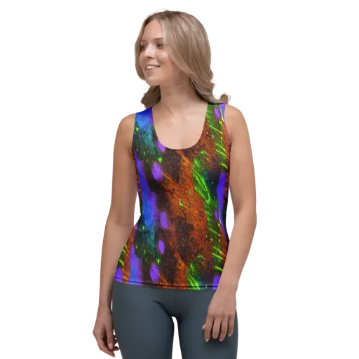 Feral Fluorescence on a Women's Tank Top