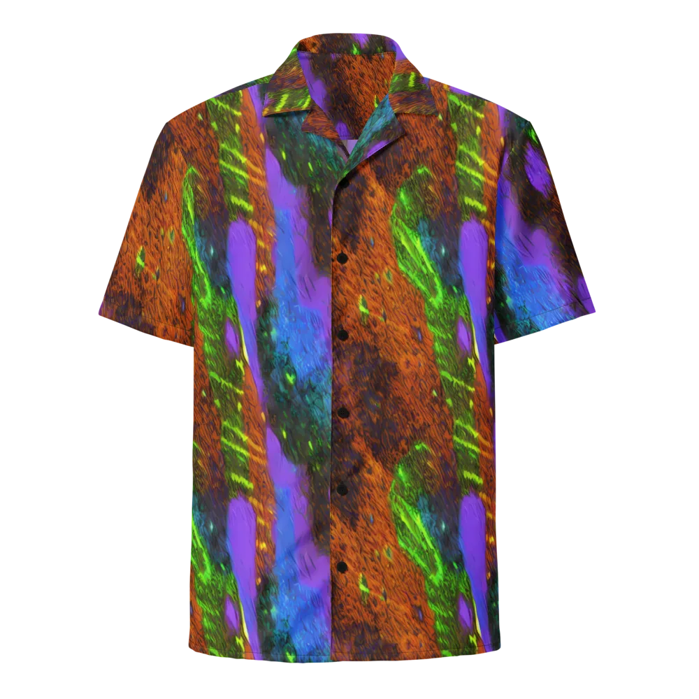 Feral Fluorescence on Button Shirt — Front
