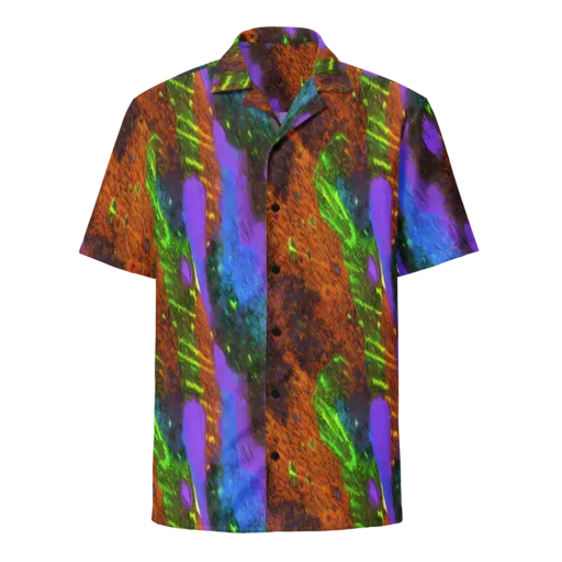 Feral Fluorescence on a Button Shirt