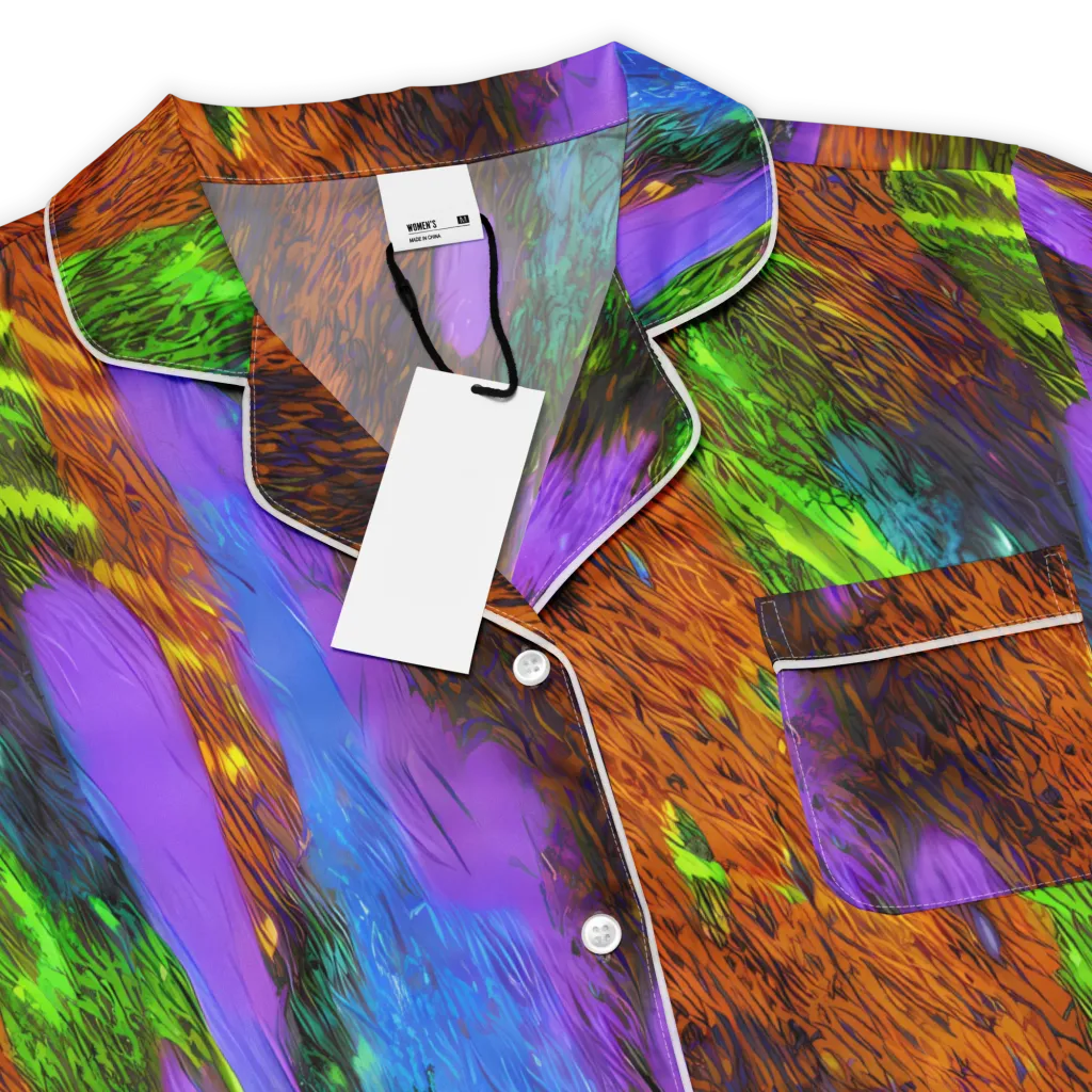Feral Fluorescence on Women's Short Sleeve Pajama Top — Product details