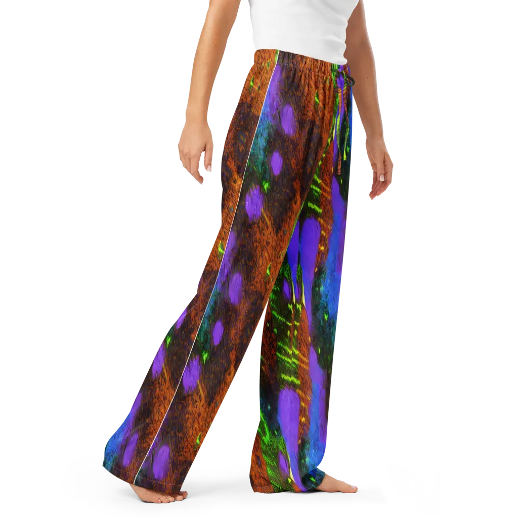 Feral Fluorescence on Women's Pajama Pants — Right Front
