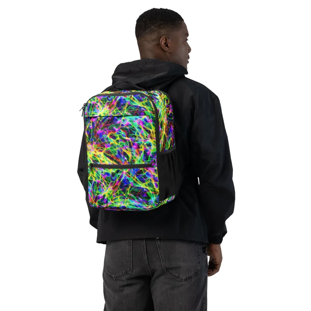 Psychedelic Rainforest on Utility Backpack — Back