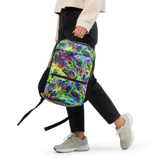 Psychedelic Rainforest on a Utility Backpack
