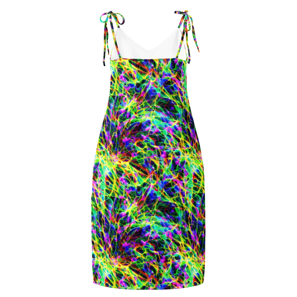 Psychedelic Rainforest on Slip Dress — Back