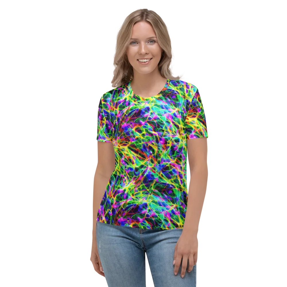 Psychedelic Rainforest on Women's Crew Neck T-Shirt — Front