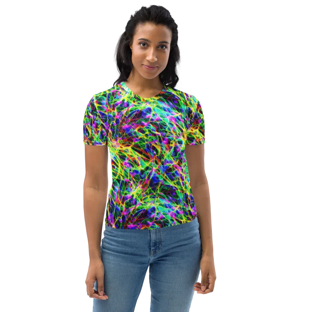 Psychedelic Rainforest on Women's Crew Neck T-Shirt — Front