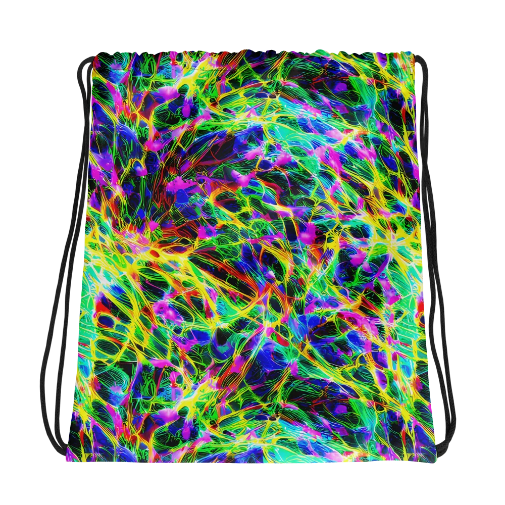 Psychedelic Rainforest on Drawstring Bag — Photo