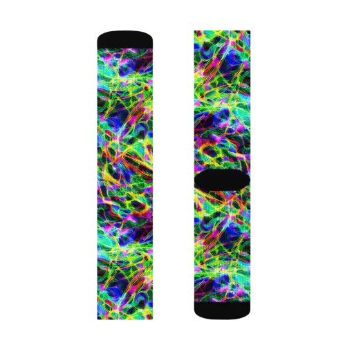 Psychedelic Rainforest on a Socks