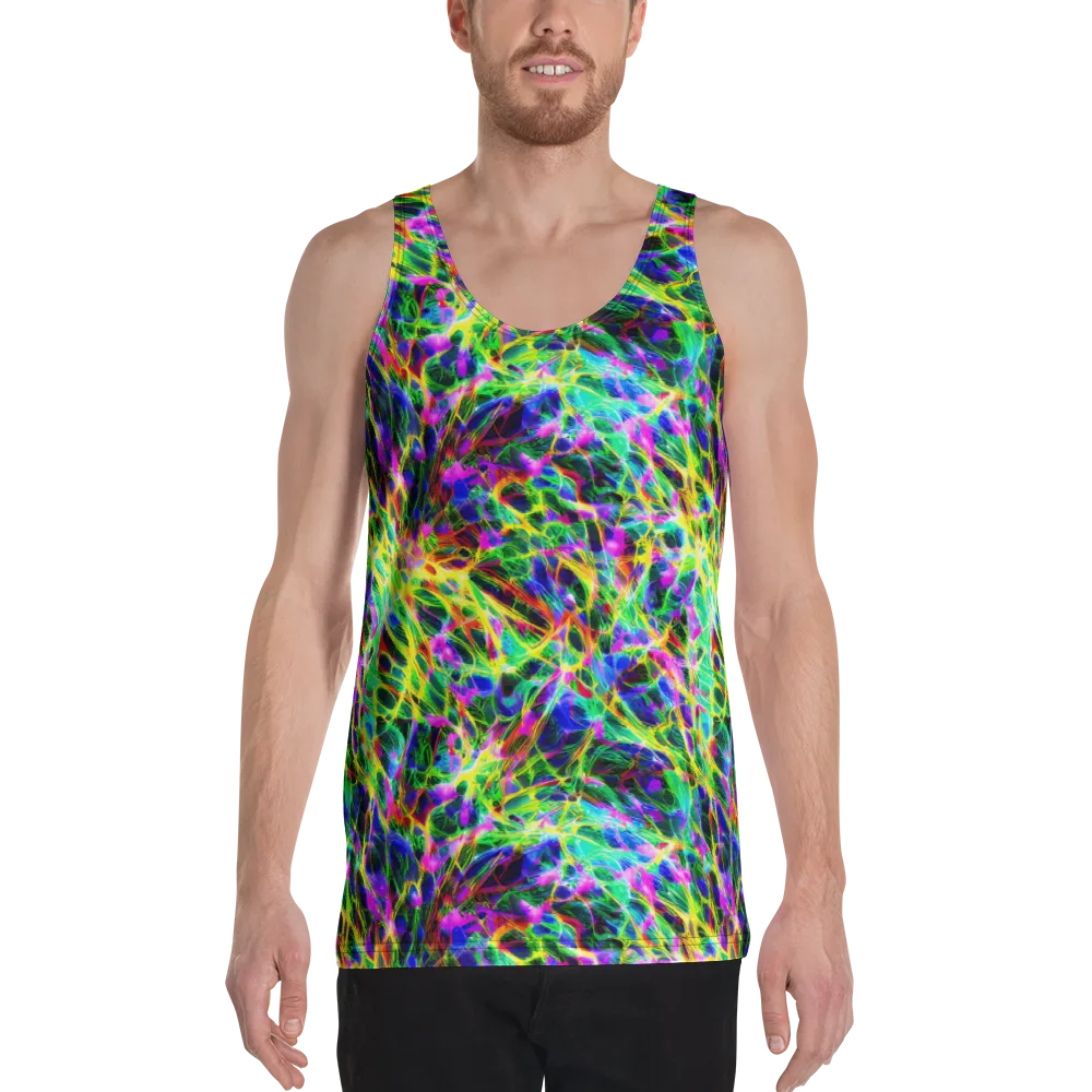 Psychedelic Rainforest on Men's Tank Top — Front