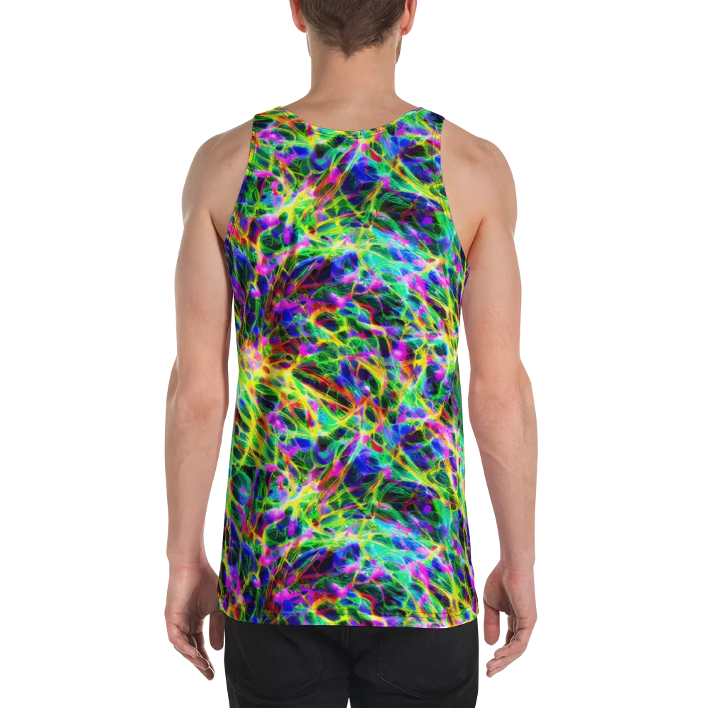Psychedelic Rainforest on Men's Tank Top — Back