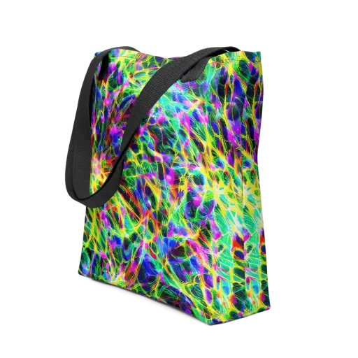 Psychedelic Rainforest on a Tote Bag