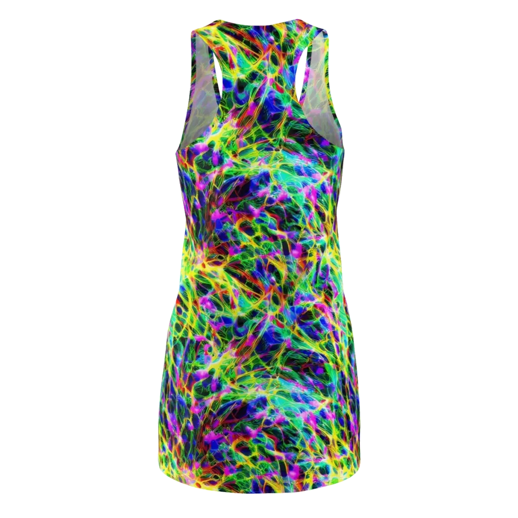 Psychedelic Rainforest on Racerback Dress — Back