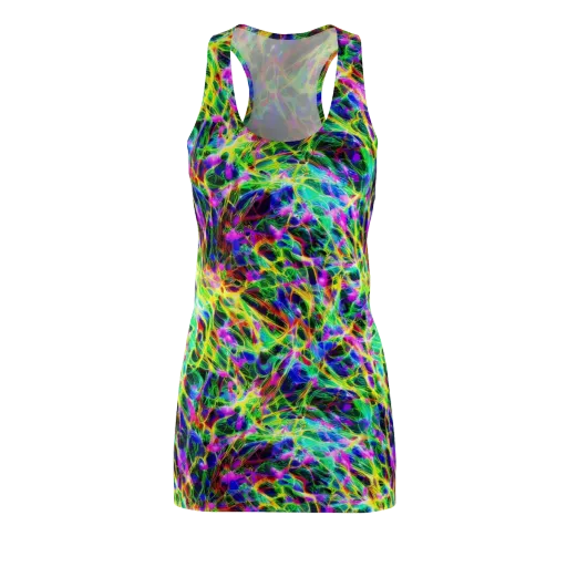 Psychedelic Rainforest on a Racerback Dress