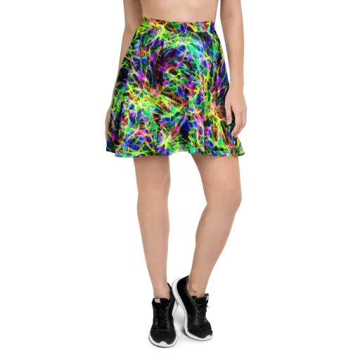 Psychedelic Rainforest on a Skater Skirt