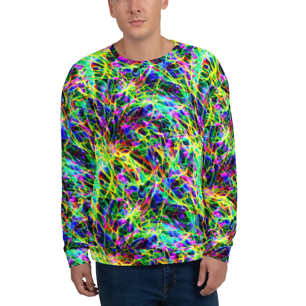 Psychedelic Rainforest on Sweatshirt — Front