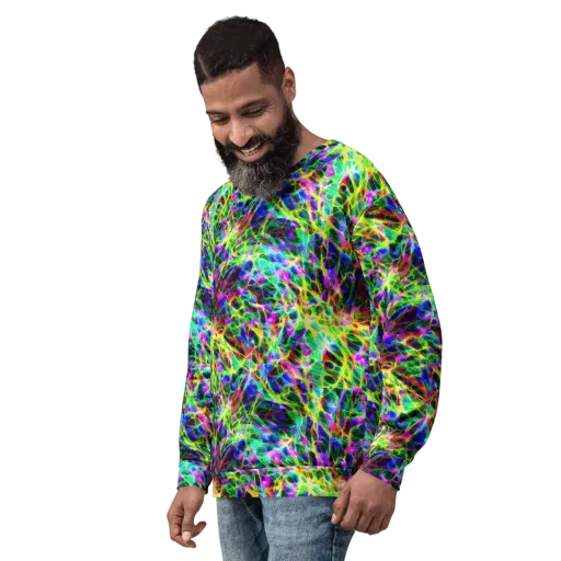 Psychedelic Rainforest on a Sweatshirt