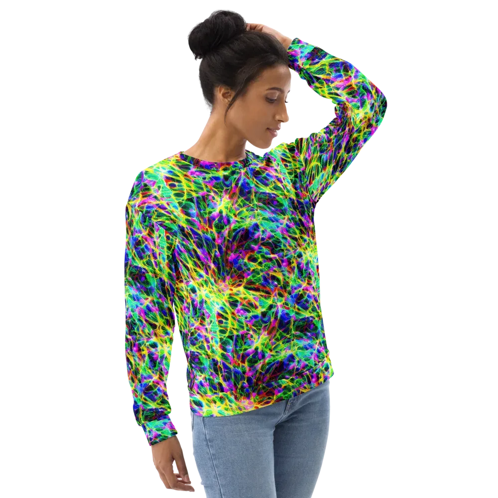 Psychedelic Rainforest on Sweatshirt — Right Front