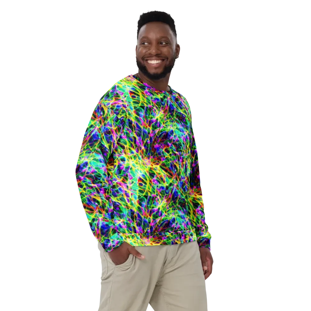Psychedelic Rainforest on Sweatshirt — Front