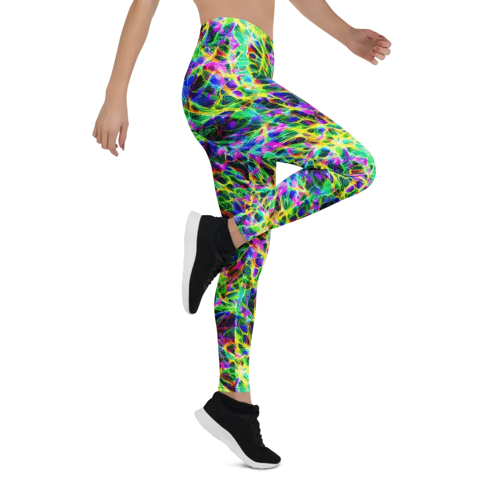 Psychedelic Rainforest on Leggings — Right