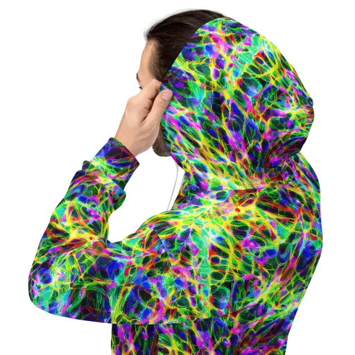 Psychedelic Rainforest on a Hoodie