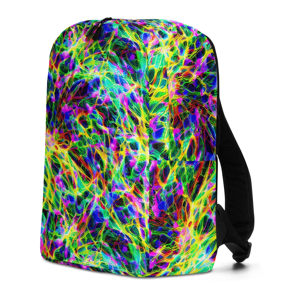 Psychedelic Rainforest on Minimalist Backpack — Left