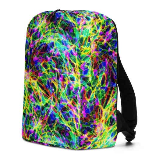 Psychedelic Rainforest on a Minimalist Backpack