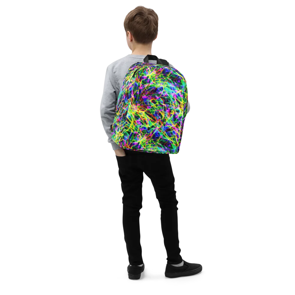 Psychedelic Rainforest on Minimalist Backpack — Right Front