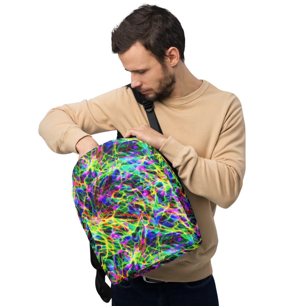 Psychedelic Rainforest on Minimalist Backpack — Front