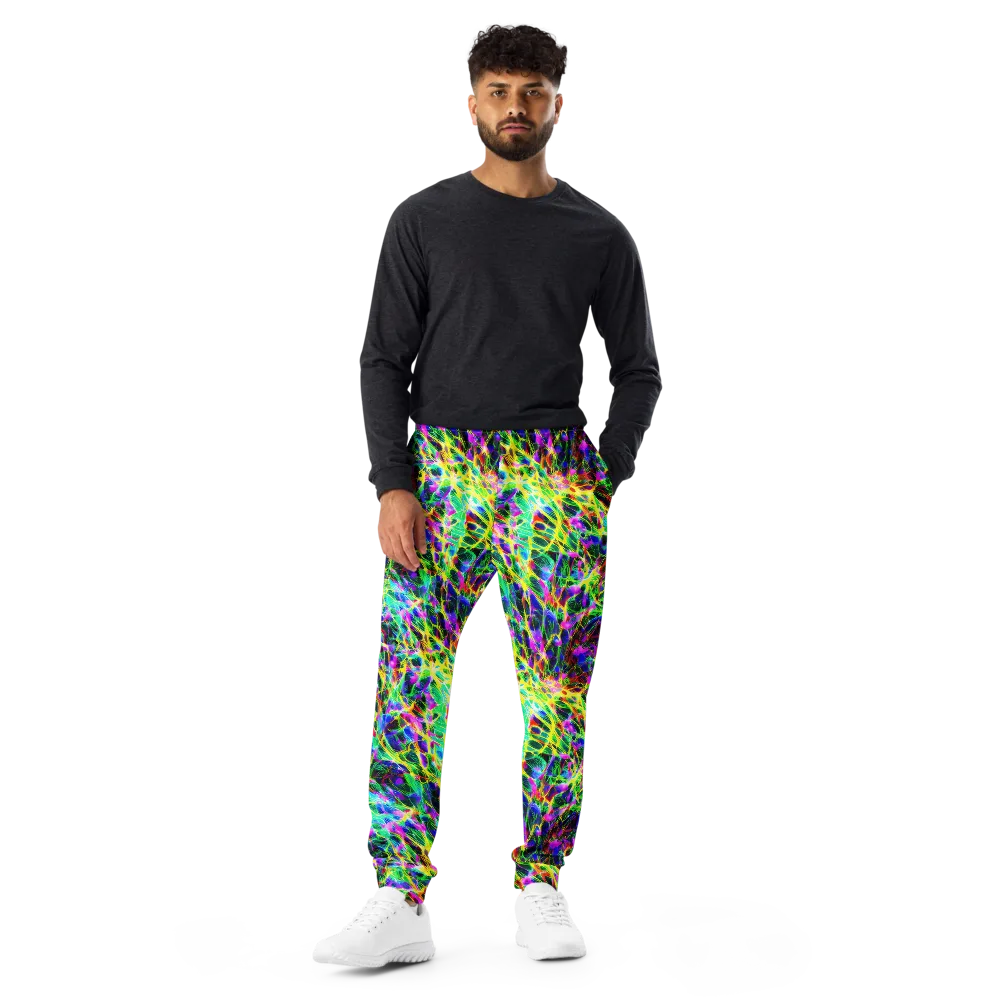 Psychedelic Rainforest on Men's Joggers — Front