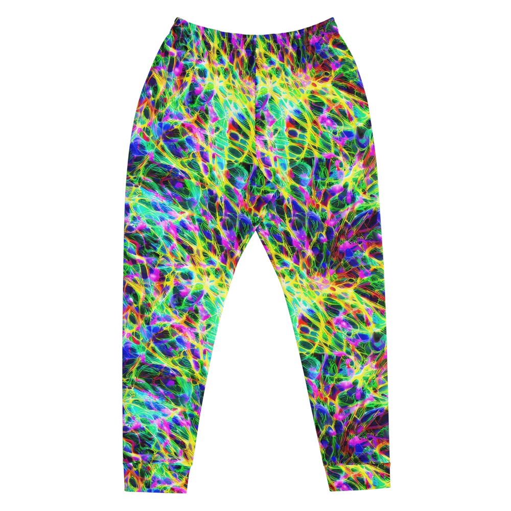 Psychedelic Rainforest on Men's Joggers — Front