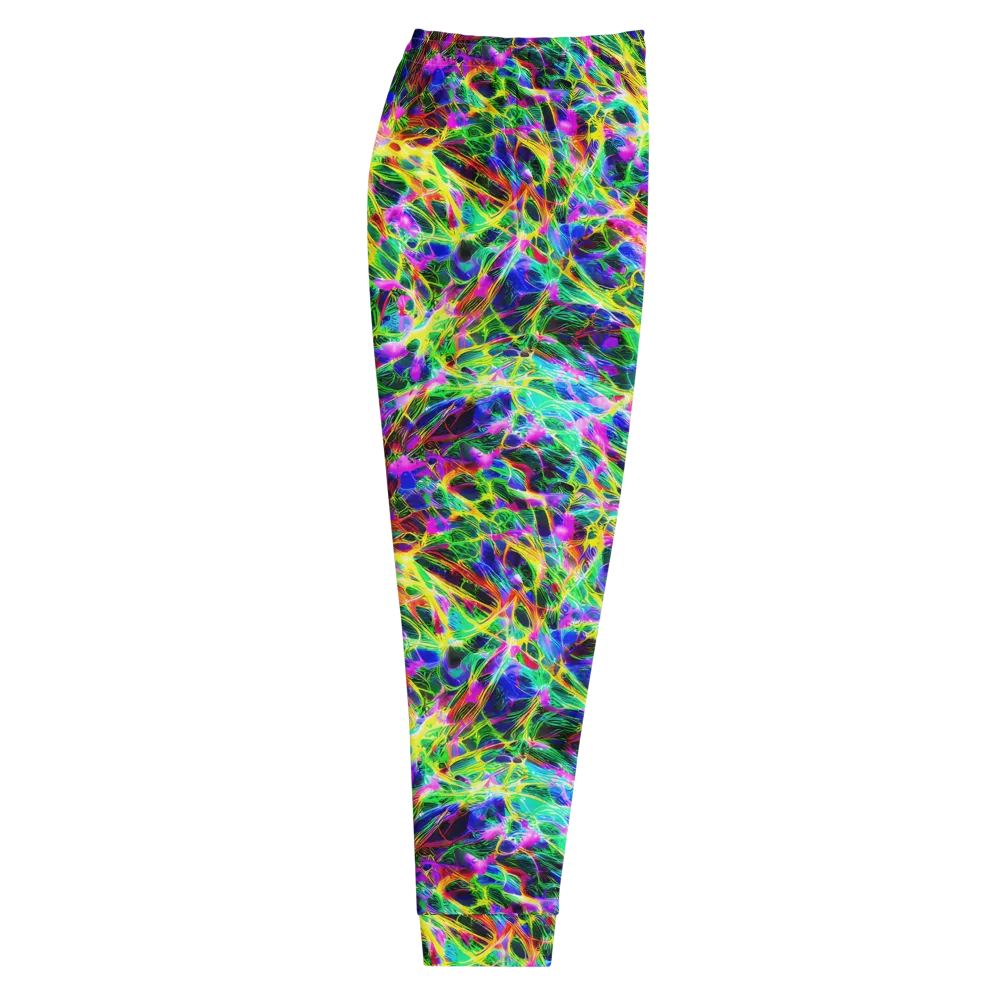 Psychedelic Rainforest on Men's Joggers — Right