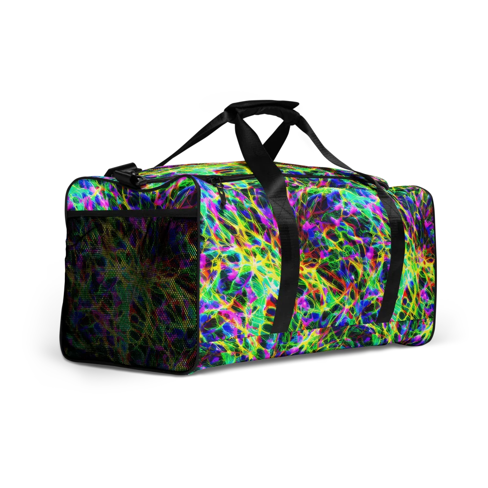 Psychedelic Rainforest on Duffle Bag — Right Front