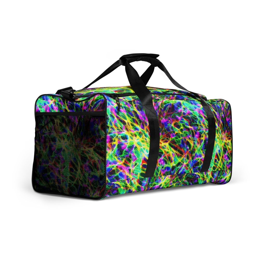 Psychedelic Rainforest on Duffle Bag — Right Front