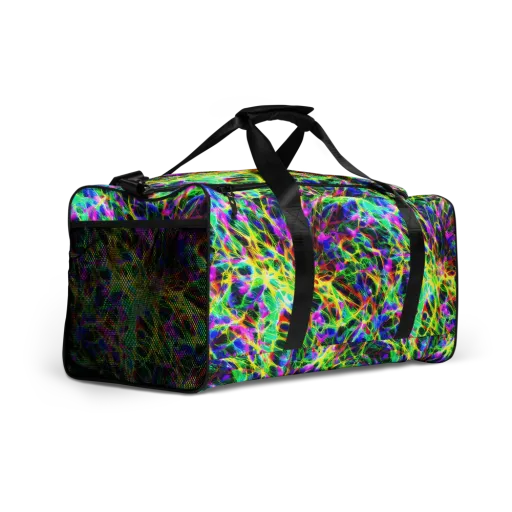 Psychedelic Rainforest on a Duffle Bag