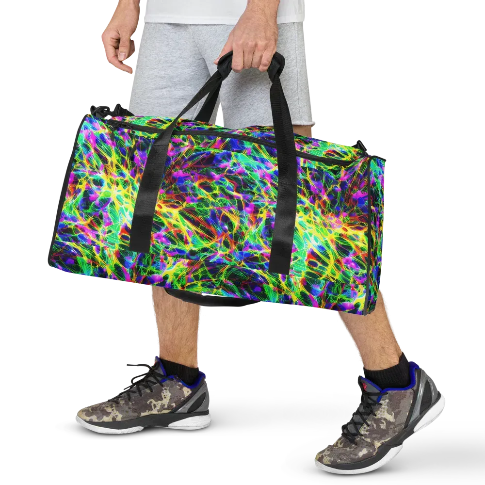 Psychedelic Rainforest on Duffle Bag — Front