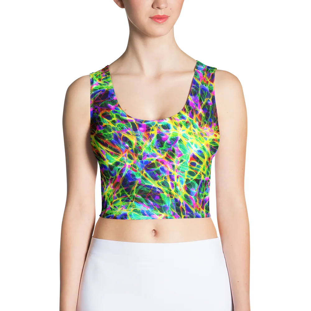 Psychedelic Rainforest on Crop Top — Front