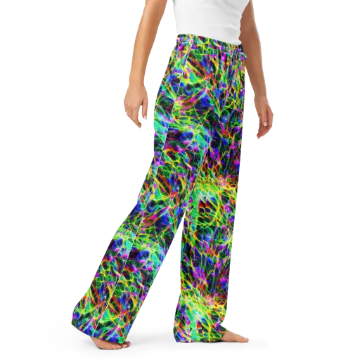 Psychedelic Rainforest on a Women's Pajama Pants