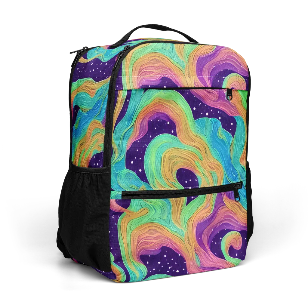 Nebula Whirl on Utility Backpack — Right Front