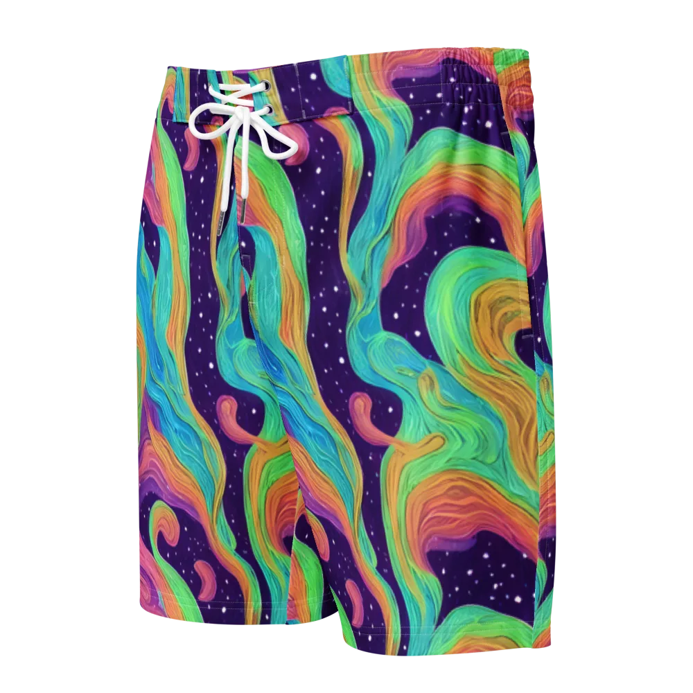 Nebula Whirl on Men's Board Shorts — Front