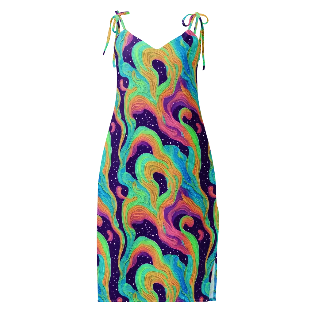 Nebula Whirl on Slip Dress — Front