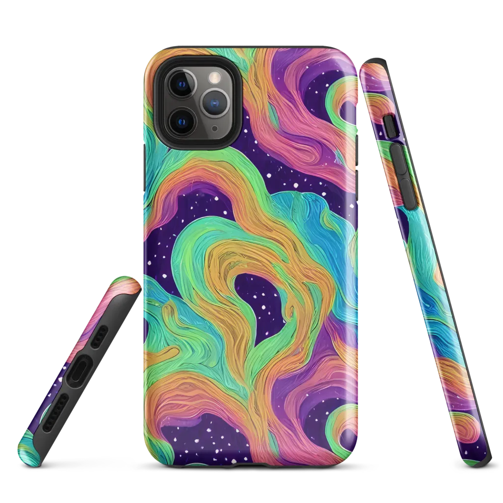 Nebula Whirl on Tough Case for iPhone® — Front