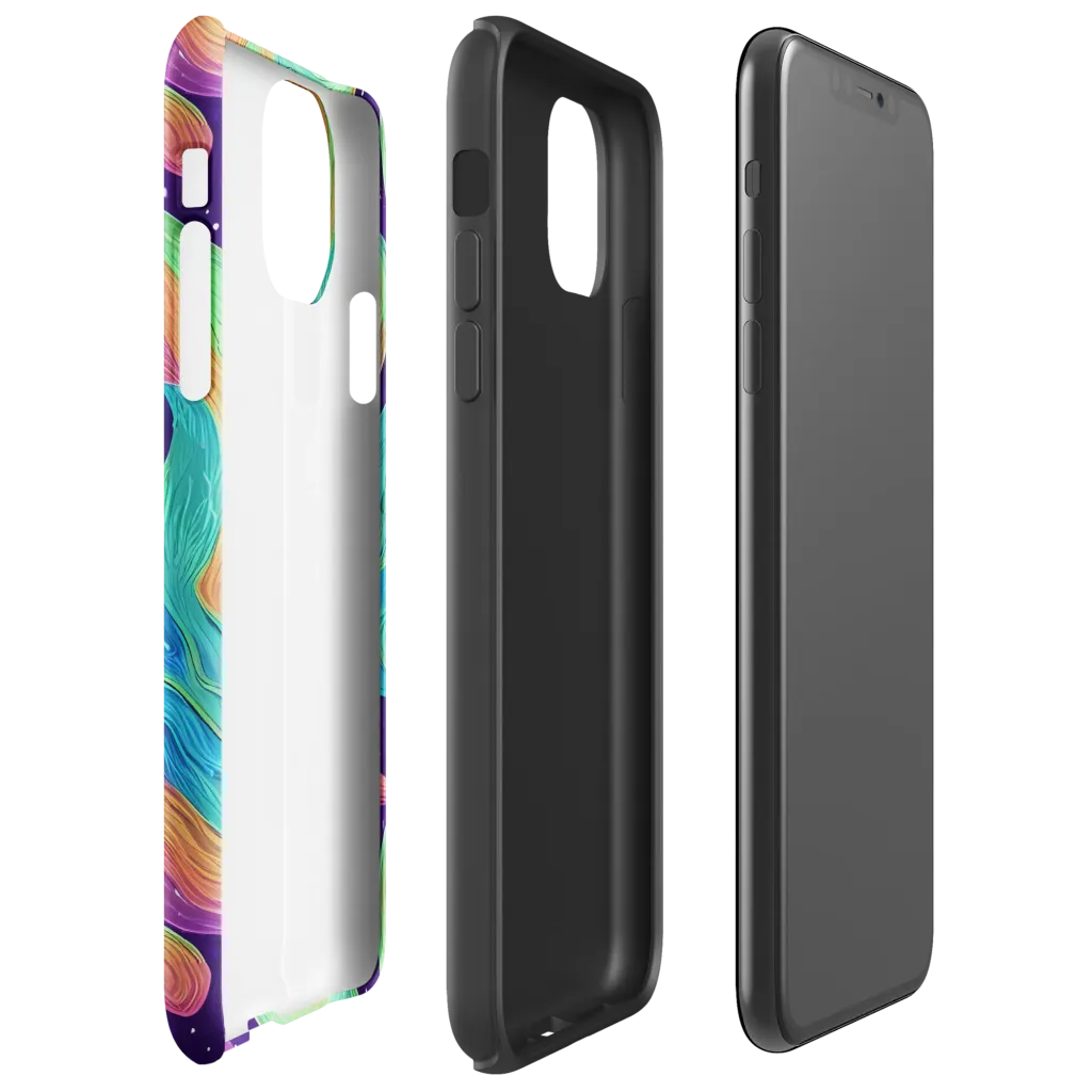 Nebula Whirl on Tough Case for iPhone® — Right
