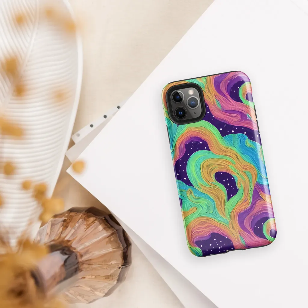 Nebula Whirl on Tough Case for iPhone® — Front