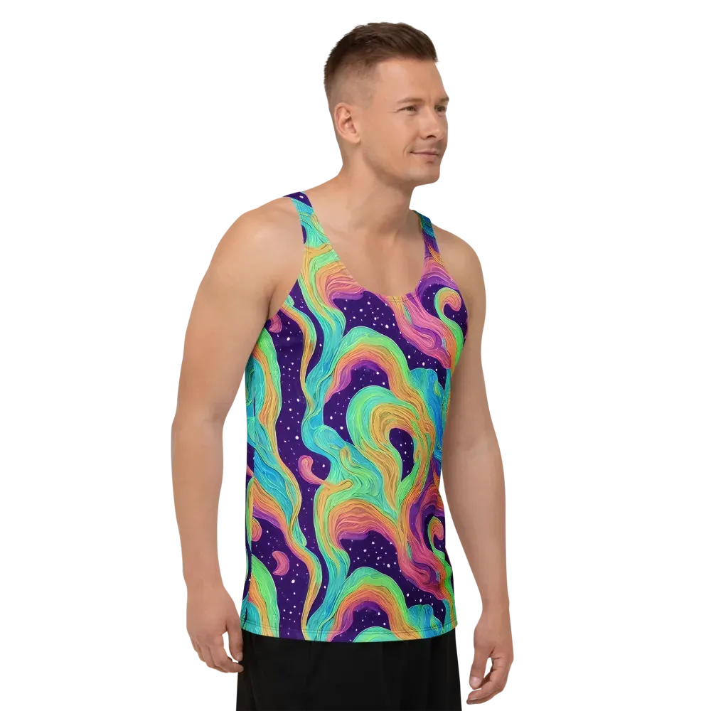 Nebula Whirl on Men's Tank Top — Right Front