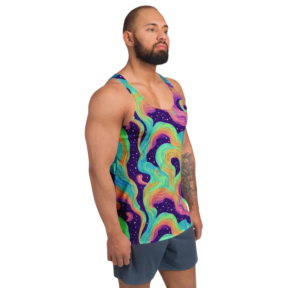 Nebula Whirl on Men's Tank Top — Right Front