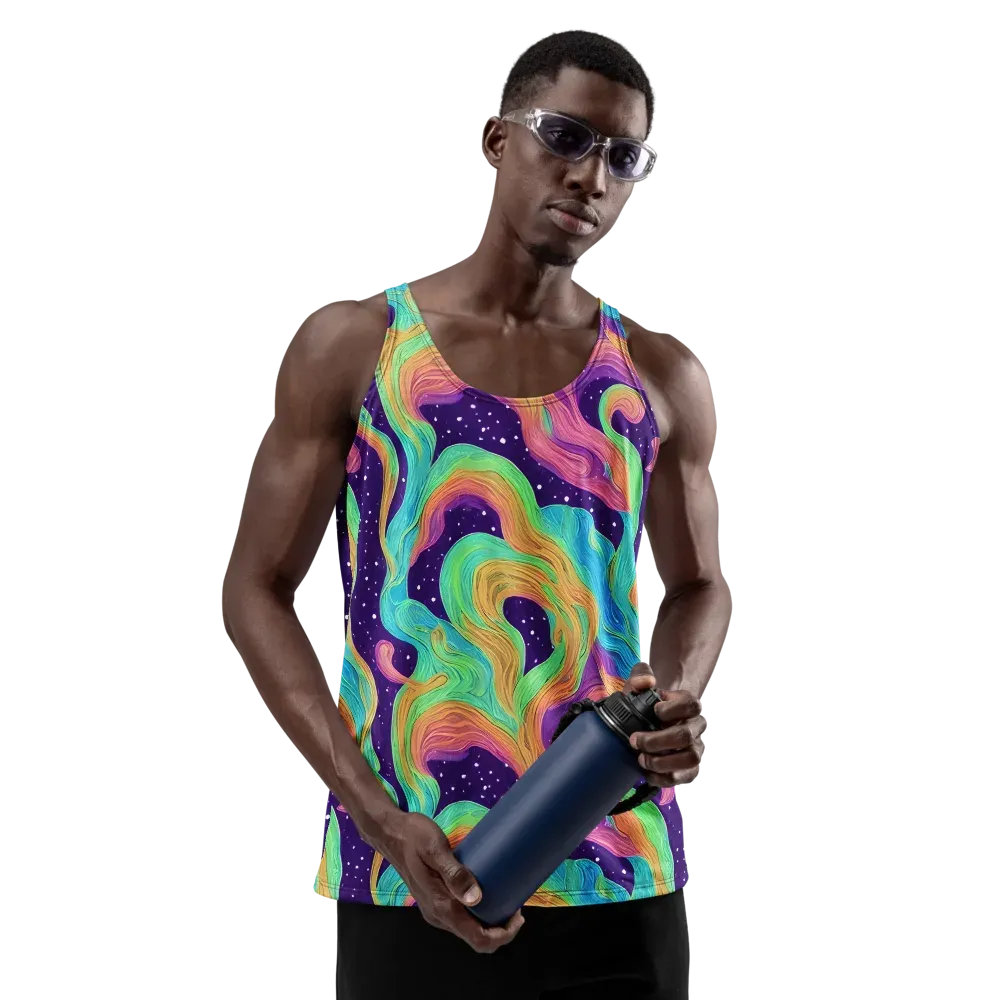 Nebula Whirl on Men's Tank Top — Front