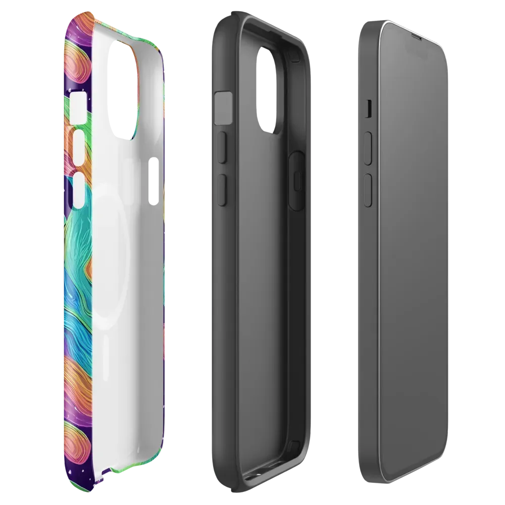Nebula Whirl on MagSafe Tough Case for iPhone® — Front